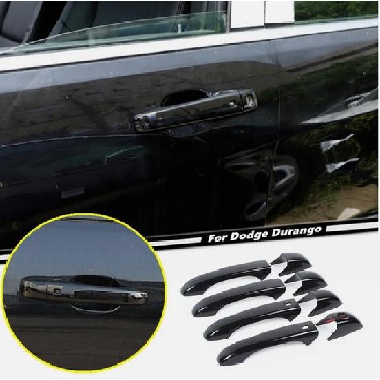 Car Door Handle Trim Cover For Dodge Durango 2011-2024 Accessories Glossy Black