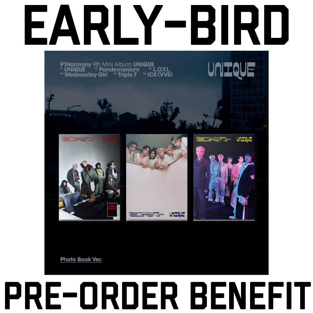 Pre-order P1Harmony 9th Mini Album UNIQUE Photo Book ver. & Weverse Early Bird POB