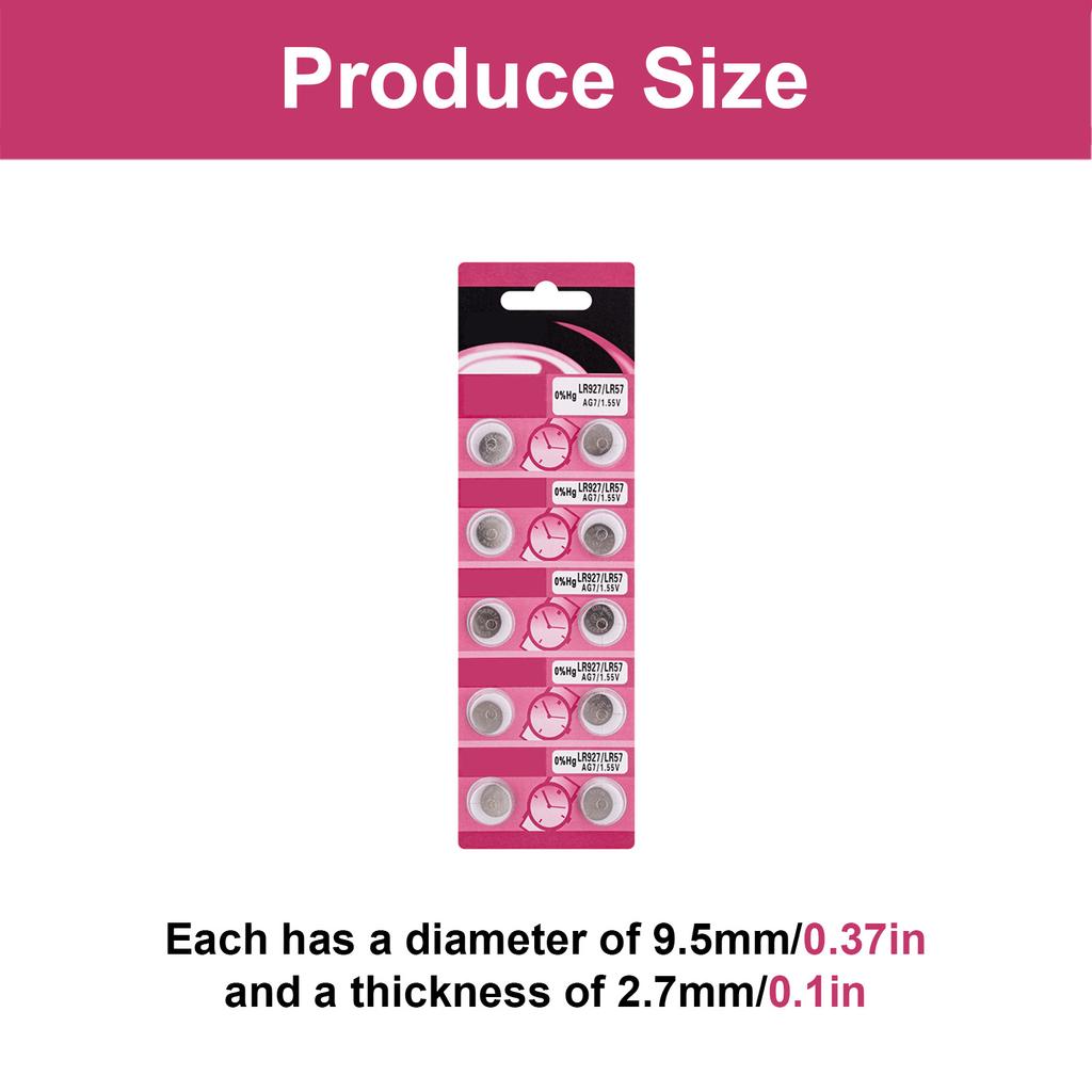 10/20Pieces AG7 LR927 Alkaline Button Cells AG7 LR927 Batteries For Small Electronics Toys Watches Small Devices
