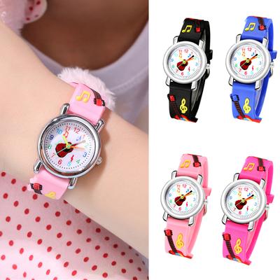 Fashion Cartoons Buckle Dazzling Child Mesh Belt Watch Rubber Watch