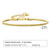 Rundes Schlangenglied-Armband für Damen, Fischgrät-Gliederarmband, Stapelbares Edelstahl 18 Karat Vergoldeter Schmuck 1mm-3mm