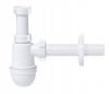 Bottle washbasin half siphon, white, 32 mm