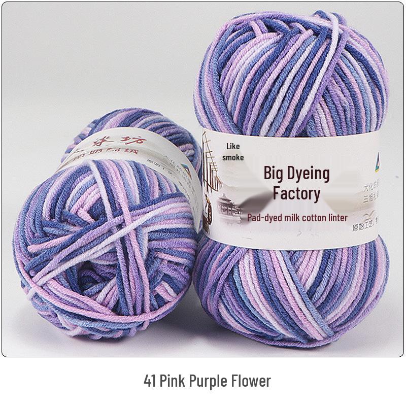 5-Ply Medium-Thick Milk Cotton Yarn for Scarves, Blankets & Knitting