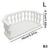 M-Miniature Dollhouse Balcony With Railing European Balcony Suitable For Collectors, Miniature Scenes, DIY Dollhouse Accessories