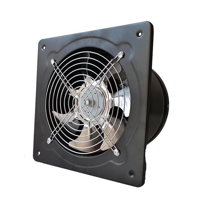 Powerful Silent Kitchen Window Exhaust Fan – Metal Square Oil & Smoke Extractor