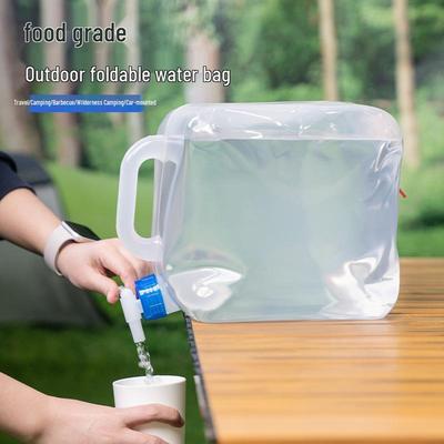 5-20L Portable Foldable Water Bucket with Faucet for Camping & Outdoor Use