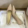 New, Luxury Rhinestone High Heel Wedding Premium Bridesmaids Wedding Dress Bridal Wedding Shoes Single Shoes Not Tired