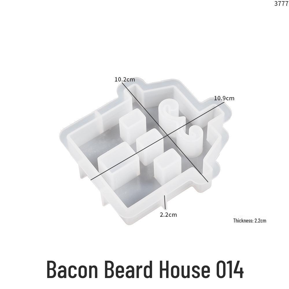 Heart and House Silicone Mold for DIY Epoxy and Aroma Candles