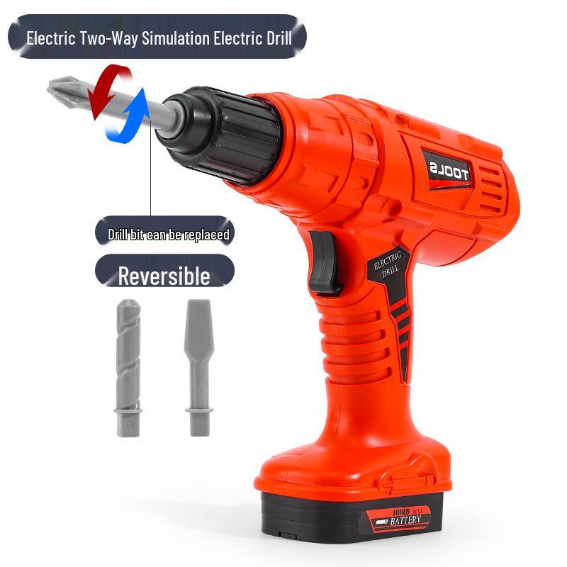 Kids  Electric Tool Box Toy Set: Simulation Repair Play Kit with Screwdriver