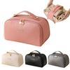Travel Makeup Bag Women Waterproof Cosmetic Organizer with Top Handle Toiletry Bag with Wet Pocket for Business Trips Vacation