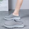 Mode Damen Mesh Schuhe Sommer Baotou Halbschuhe Bequeme Walking Flats Atmungsaktive Freizeitschuhe für Damen Slipper Zapatos Mujer