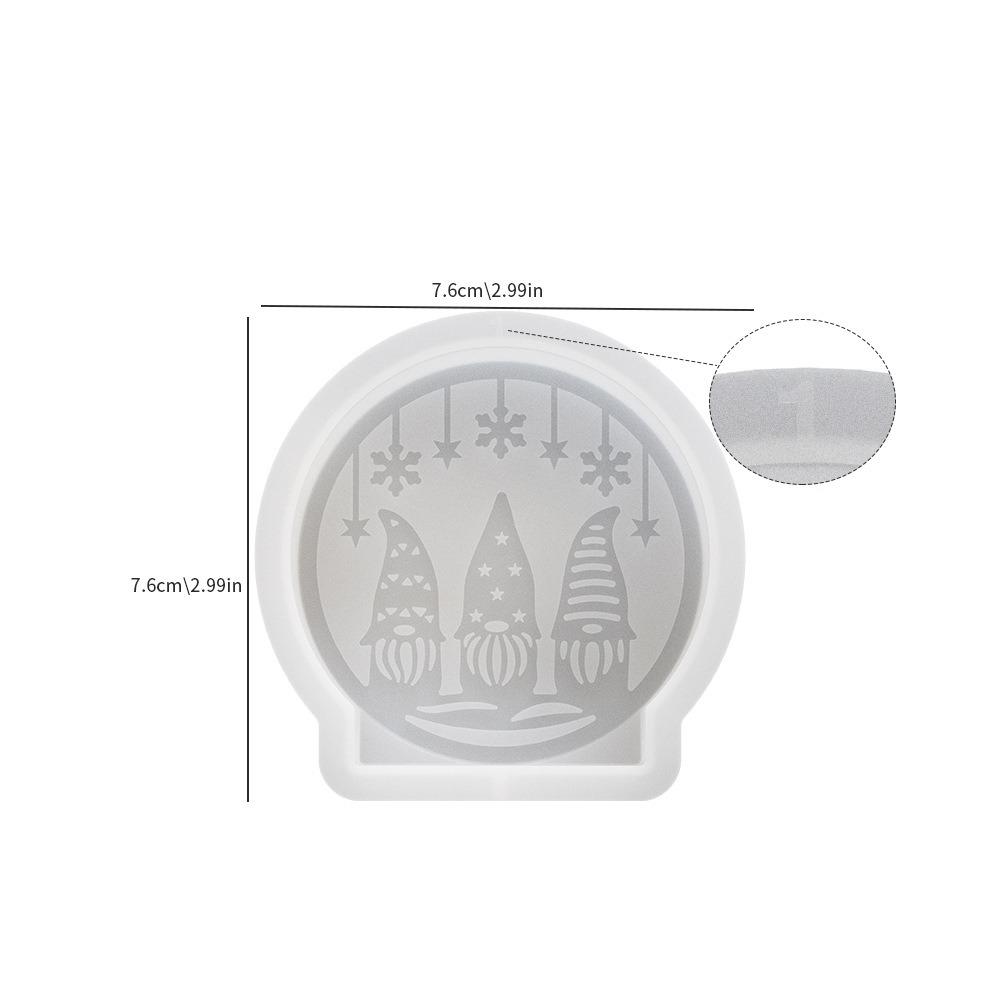 Silicone Christmas Candle Molds Handmade DIY Crafts Candle Ornament Mold Relief Christmas Ball Santa Claus Elk Snowman
