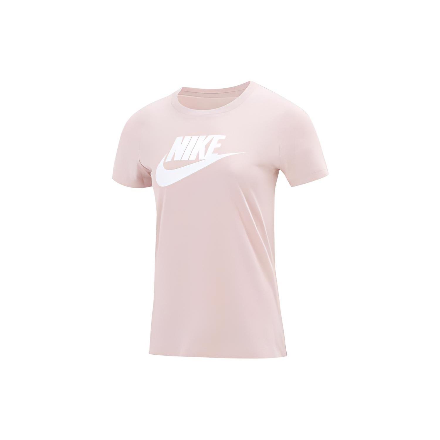 (WMNS) Nike AS W Nike Sportswear Tee ESSNTL ICON FUTUR PINK OXFORD Women s BV6170-601 L