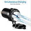 117W Dual Pd Dual Qc 3.0 Usb Car Charger Voltmeter Power Adapter Waterproof For 12V 24V Car Boat