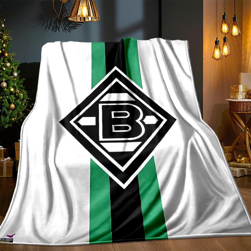Coperta Borussia Verde Nera Leggera Coperta Ideale per il Letto Perfetta per Viaggi, Campeggio, Soggiorni, Uffici, Divani, Regalo di Natale per Fan