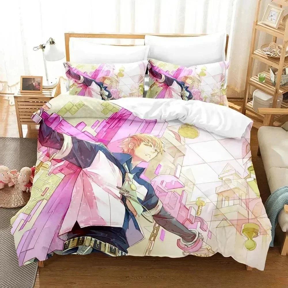 Comforter Home Living Luxury Dramatical Murder Bedding Set Cartoon Anime Three-Piece Set Adult Kid Bedroom S 3D Print Anime