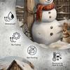 Vintage Snowman Metal Wall Art Round Iron Sign Winter Cabin Decor for Home Kitchen Cafe Bar Christmas Holiday