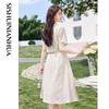 Petite Women's Elegant Slimming Summer Two-Piece Set