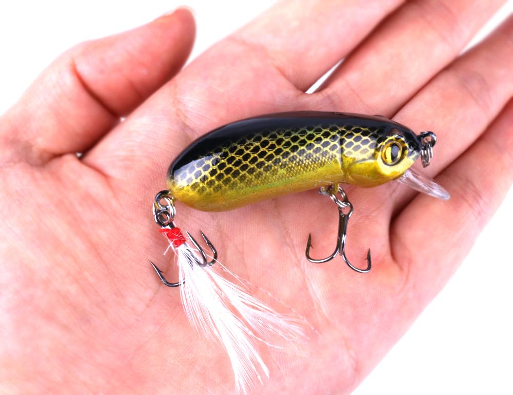 5PCS Fishing Tackle Deep Diving Crankbaits Jerkbait Wobbler Fishing Tackle Good Treble Hooks Tackle For Bass Carp 6CM-10G-#8