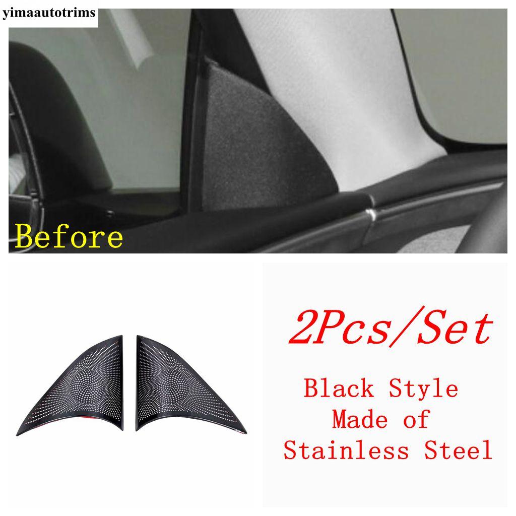 Pillar A Speaker / Front Rear Door Stereo Speaker Audio Loudspeaker Sound Frame Cover Trim Accessories For Tesla Model 3 2024