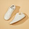 Women's Autumn Sneakers Women's Sports Shoes New Leather White Shoes Cowhide Versatile Casual Sports Board Shoes Woman