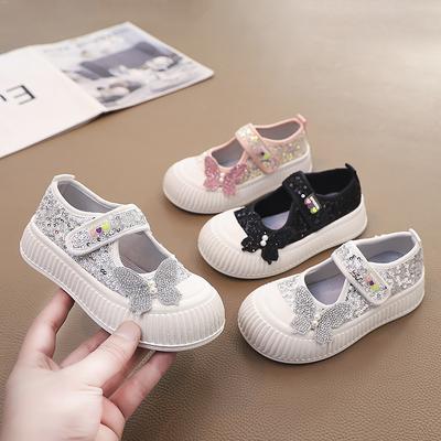 Mädchen Freizeitschuhe Sommer neue Mädchen Leinenschuhe rutschfest Kind Einzelschuhe flacher Ausschnitt Mädchen Einzelschuhe Mode Kinderschuhe