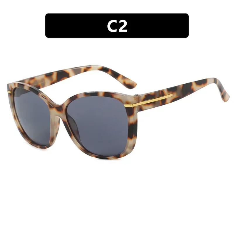 Men'S Women'S Fashion Large Frame Sunglasses High-End Retro Uv400 Eye Protection Sunglasses Outdoor Driving Travel Eyewear