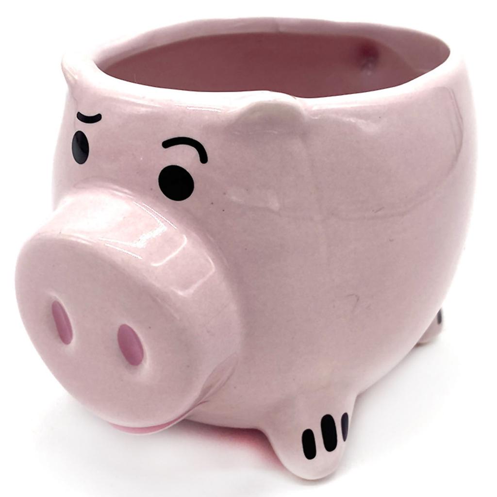 Cute Pig Ceramic Cup Pink Comfortable Grasp Smooth Mouth Lovely Shape for Coffee Tea Milk Beverage Water