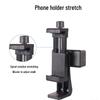 Double-Sided Phone Clip Desktop Tripod & Handheld Selfie Stick with Teleprompter for Live Streaming