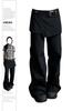 Women Black Gothic Baggy Pants Vintage Y2k Streetwear Oversize Pants Harajuku 90s Aesthetic Wide Leg Emo Trousers 2000s Clothes