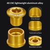 5Pcs/Set Bicycle Cranket Screw Anti-oxidation Fade-less Aluminum Alloy Fixing Plate Chainring Bolt Bike