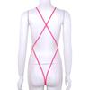 All-in-One Mini-Bikini-Bodysuit: Damen-Träger-Lingerie mit gekreuzter Rückseite und rückenfreiem Design, perfekt für Flitterwochen & Date Night