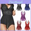 Women V Neck Lingerie Cross Back Babydoll With Adjustable Criss Cross Straps And Plus Size Options