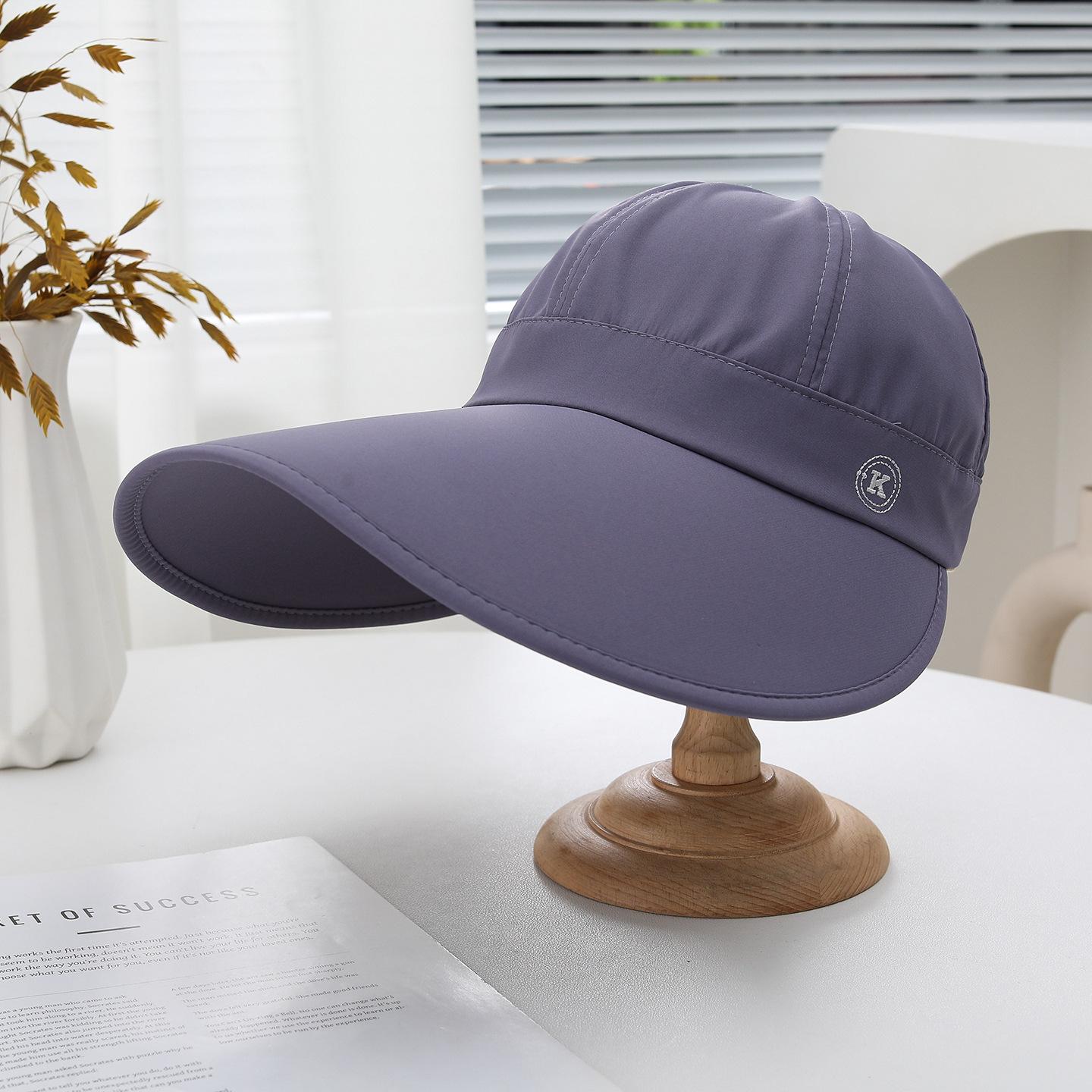 Zama Tail Fisherman Sun Protection Hat Women S Summer Plus Brim Empty Top Casual Sun Hat Vinyl Sun Hat Adjustable