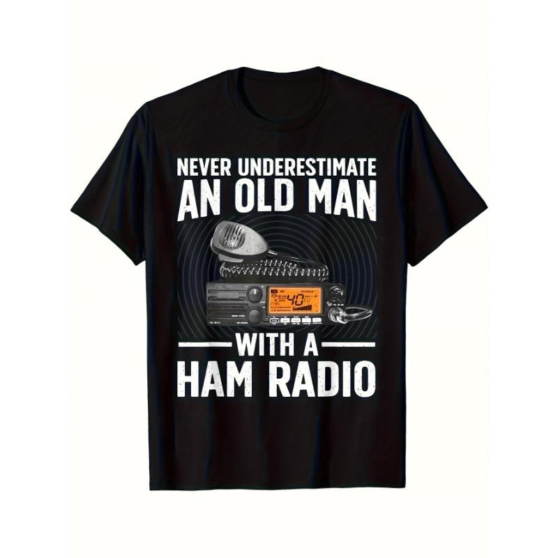 

Mens Retro Wireless Electric Car Pattern Tshirt Never Underestimating What a Man with a Wireless Electric Car Said 4XL