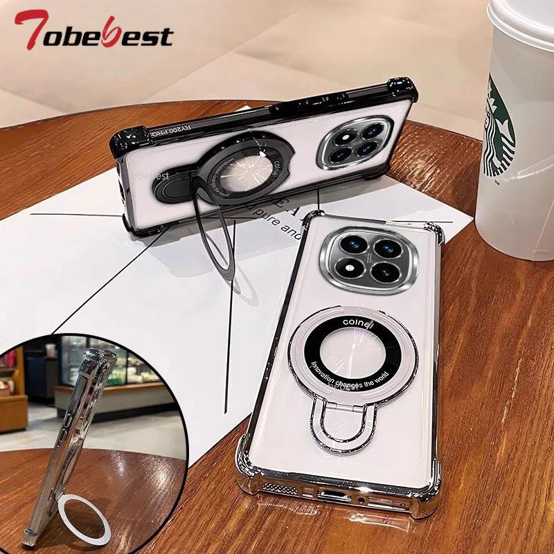 Stoßfeste Beschichtung Magnetische Halterung Magsafe Hülle Für Xiaomi Redmi 14C Note 14 Pro Plus 4G 5G Silikonhülle