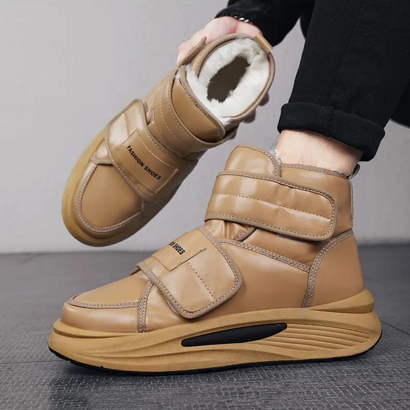 Модные мужские ботинки из бархата — фото 5