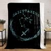 Sagittarius zodiac sign with a constellation and glowing arrows design. for all seasons blanket lunch break throw gift