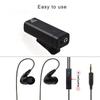 Wireless In-Ear Monitor System UHF 90° Rotate Transmitter Receiver Set Automatic Pairing with Monitor Earphones Plug