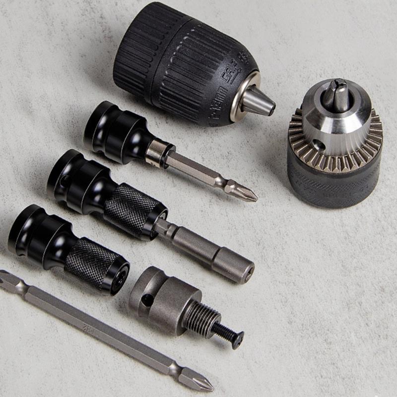 Quick Releases Spanner Drive Drill Chucks 1/2Inch Square To 1/4Inch Hex Ratchets Socket Impact Wrench Socket Set Adapter