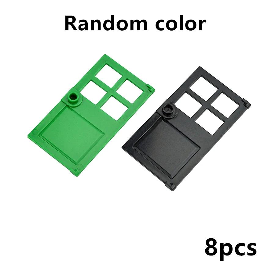 Set MOC 2400 Bouwsteen Transparante Deur En Ramen voor Huis Meubilair Accessoires Stad Bouw Bakstenen Trappen Kind Speelgoed
