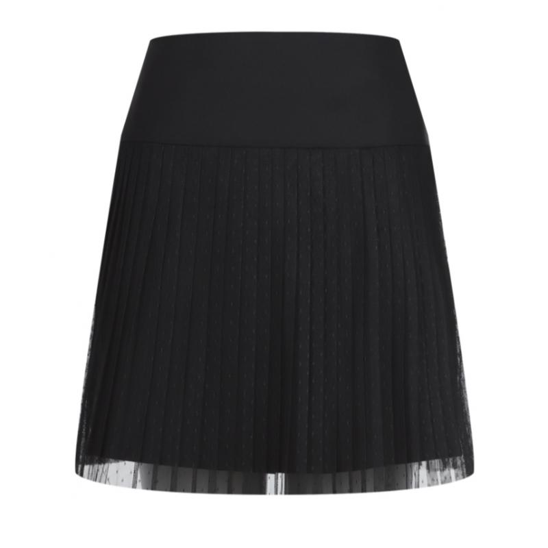 Shop Women S Golf Double Lace Pleated Mini Skirt nS wSk 21295 White