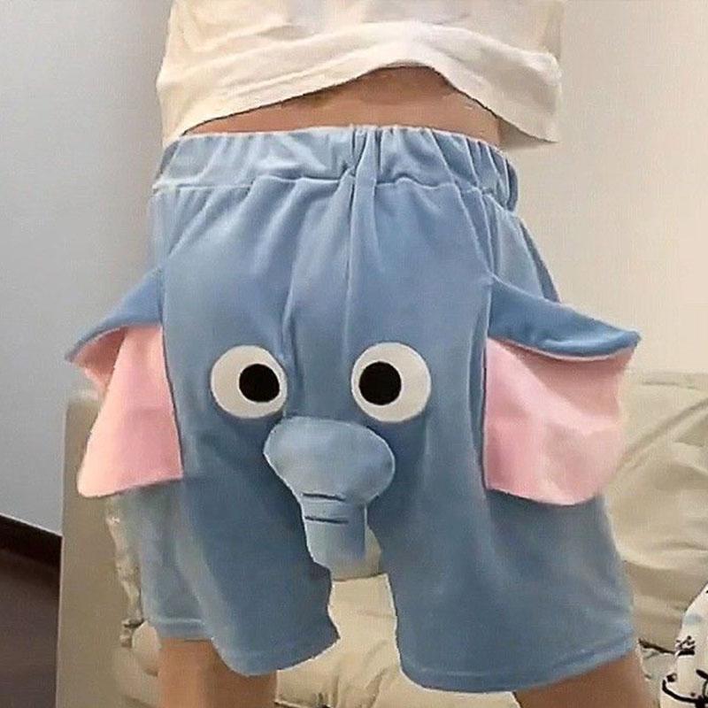 Sommer Elefant Pyjama Lässige Shorts für Mädchen lockere Passform Hose