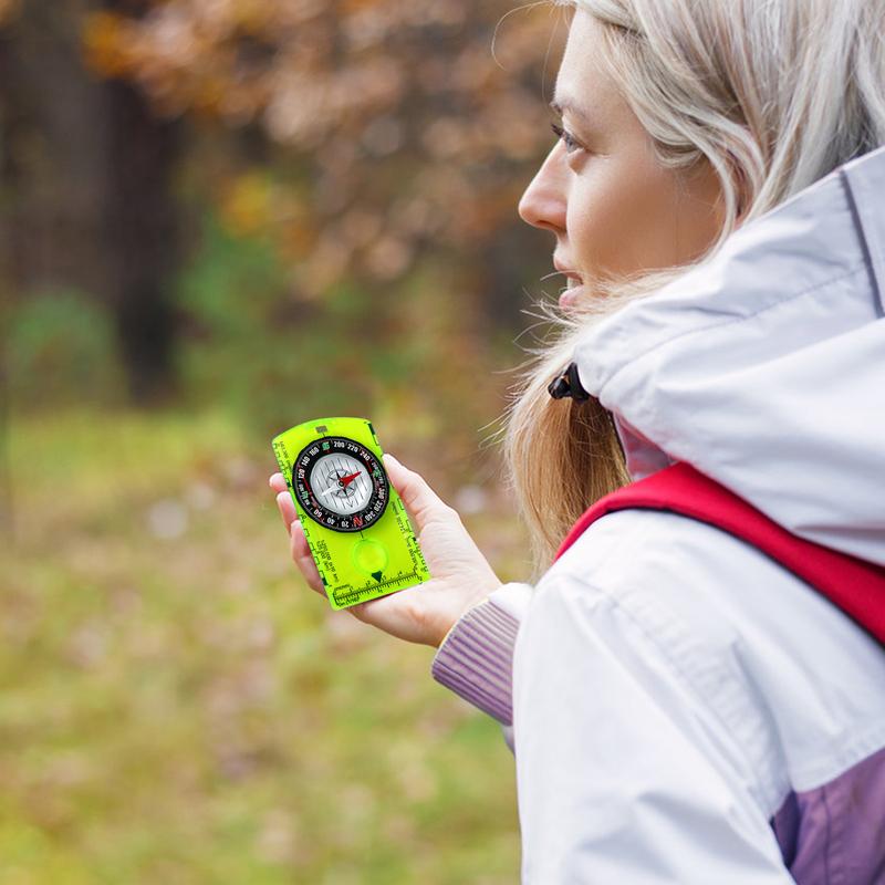 Lightweight Camping Compass For Hiking Precise Portable Orienteering Compass Multifunctional Educational Aid Navigation Tool
