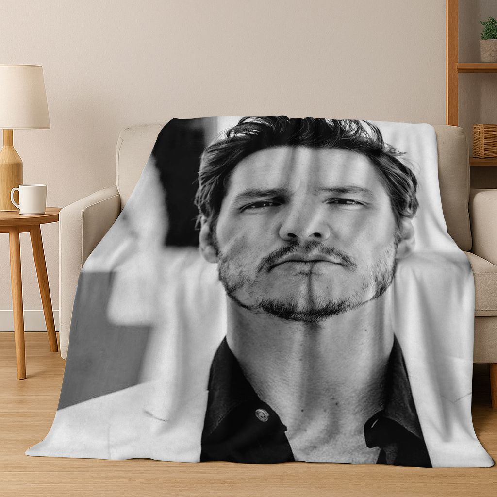 

3D Jose Pedro Balmaceda Pascal Star Flannel Blanket Soft Warm Blanket for Bedroom Living Room Bed Travel Camping Picnic Gift 75x90cm