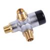 Brass Three Way Thermostatic Valve for RV Water Heaters Easy Installation Compact Design for Efficient Water Temperature