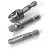 1/3pcs Socket Adapter 1/4 Hex Shank Extension Drill Bits Bar Set  For Adapt To  For Impact Wrench Screwdriver Handle Tool