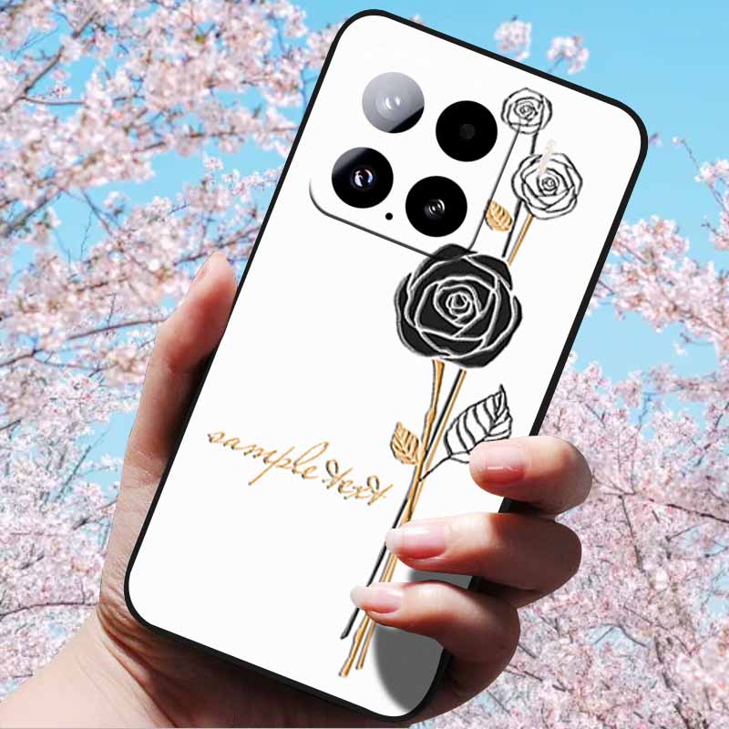 For Xiaomi 15 Pro 5G 6.73"Cases 3D Relief Soft Silicone Cover Retro Embossed for Xiaomi 15 5G Phone Mi 15pro 15 3D Soft TPU Case