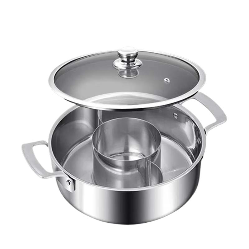 

Yingbai 304 Stainless Steel 3-Grid Mandarin Duck Hot Pot