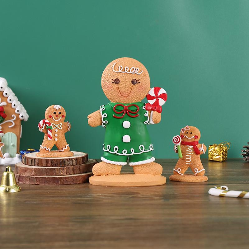 Christmas Man Gingerbread Resin Craft For Children Holiday Decorations Gifts